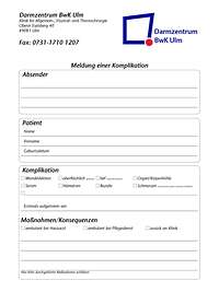 Komplikationsmeldung
