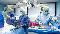 OP-Vorbereitung der Klinik für Orthopädie am Bundeswehrkrankenhaus Berlin Eine OP-Schwester bereitet das OP-Besteck für eine Operation vor.