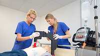 Weiterbildung für das Krankenhauspersonal im Simulationszentrum des Bundeswehrkrankenhaus Hamburg