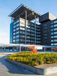 Außenansicht vom Bundeswehrkrankenhaus Ulm