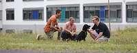 Hundetherapie für Patienten mit PTBS in der Klinik für Psychiatrie und Psychotherapie am BundeswehrZentralkrankenhaus Koblenz Hundetherapie für Patienten mit PTBS in der Klinik für Psychiatrie und Psychotherapie am BundeswehrZentralkrankenhaus Koblenz