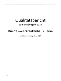 Qualitätsbericht 2016