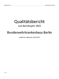 Qualitätsbericht 2015