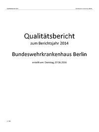 Qualitätsbericht 2014