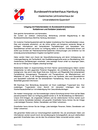 Datenschutz stationärer Aufenthalt Militärisch
