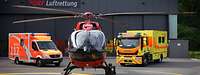 Hubschrauber mit RTW ITW