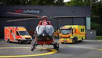 Hubschrauber mit RTW ITW Hubschrauber mit RTW ITW