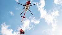 DRF Hubschrauber mit Rettungswinde