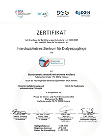 Zertifikat Shuntzentrum