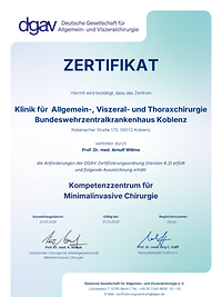 Zertifikat Willms Koblenz KoZ CAMIC