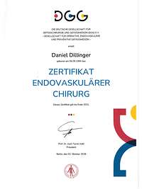 Zertifikat Endovaskulärer Chirurg